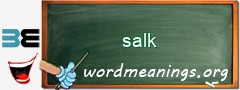 WordMeaning blackboard for salk